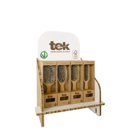 Counter display with Tek wooden brushes - 24 pieces