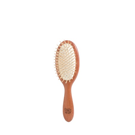 Oval Mahogany Brush with Short Pins
