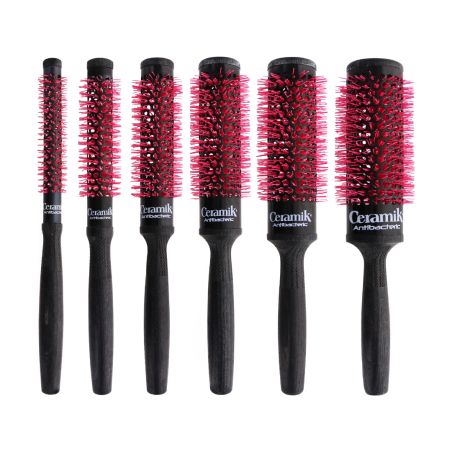 Thermal Brush with Ceramic Roller and Antibacterial Bristles 24mm