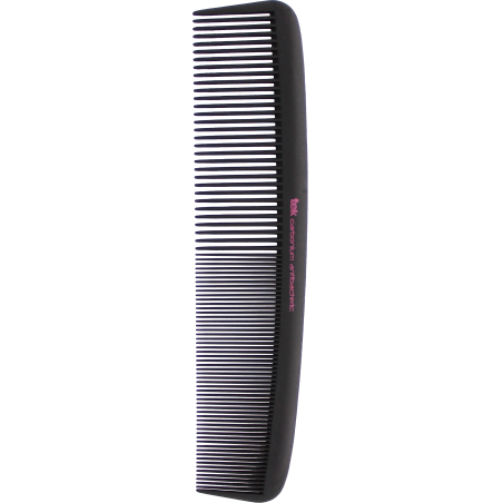 Giant wide/fine-tooth cutting comb in antibacterial pure carbon alloy