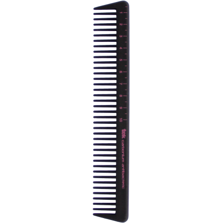 Academic wide-tooth cutting comb in antibacterial pure carbon alloy