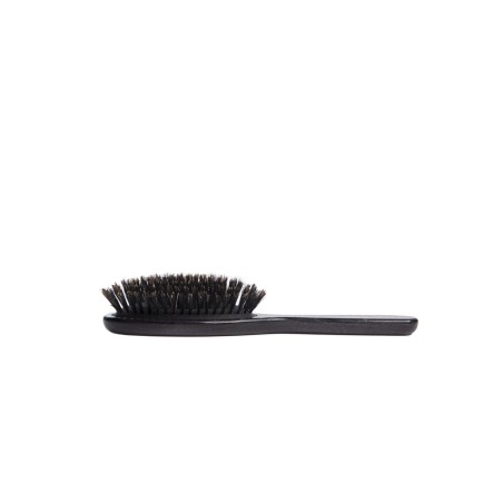Large Oval Black Brush with Boar Hair Bristles
