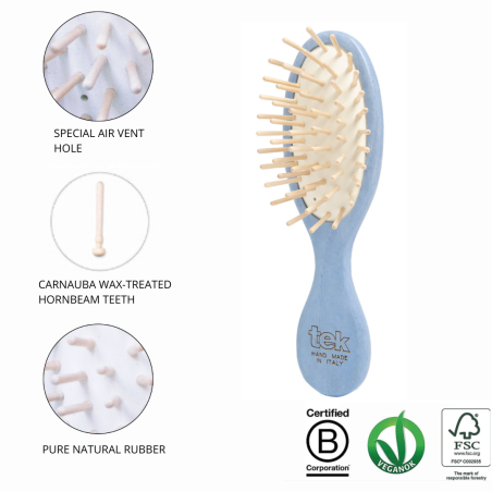 Small Oval Light-Blue Brush