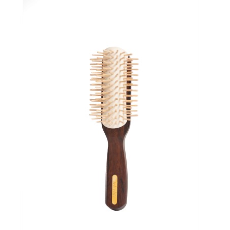 Large Pull-Apart Brush with Short Pins in Ovangkol Wood